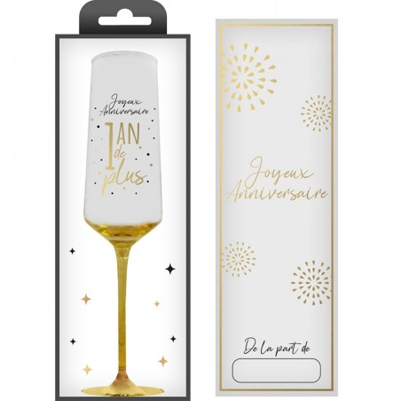 FLUTE A CHAMPAGNE ANNIVERSAIRE