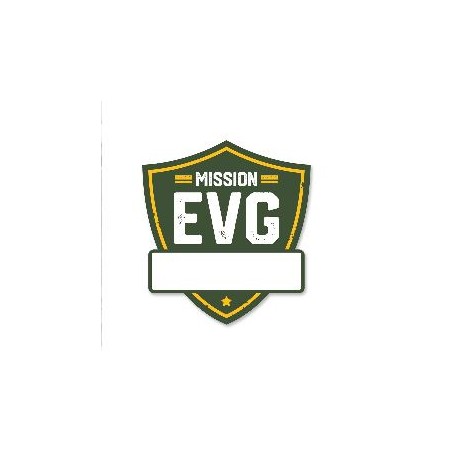 LOT DE 12 STICKERS TEXTILE EVG