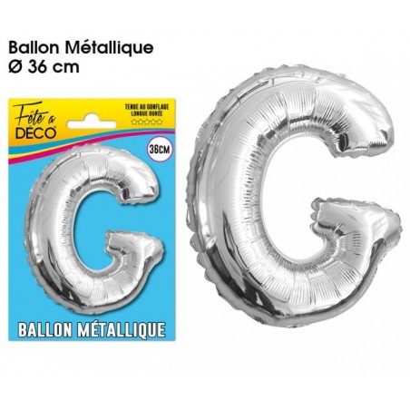 BALLONS 36CM ALU "G"