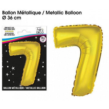 BALLONS 36CM OR ALU 7