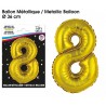 BALLONS 36CM OR ALU 8