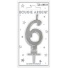 BOUGIE ARGENT N°6