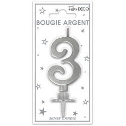 BOUGIE ARGENT N°3