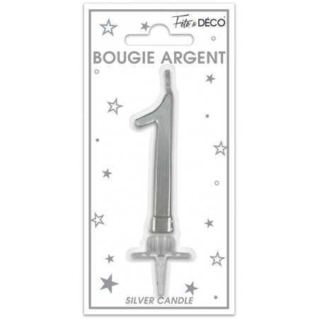 BOUGIE ARGENT N°1