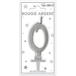 BOUGIE ARGENT N°0